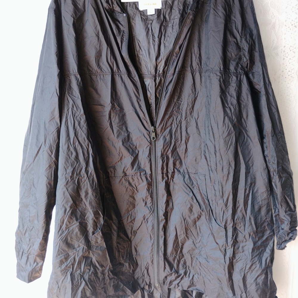 Aerie Black Windbreaker Jacket